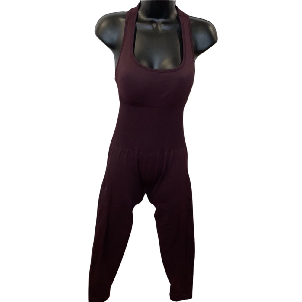 Sese Code Maroon Open Back Shapewear Jumpsuit - S… - image 5